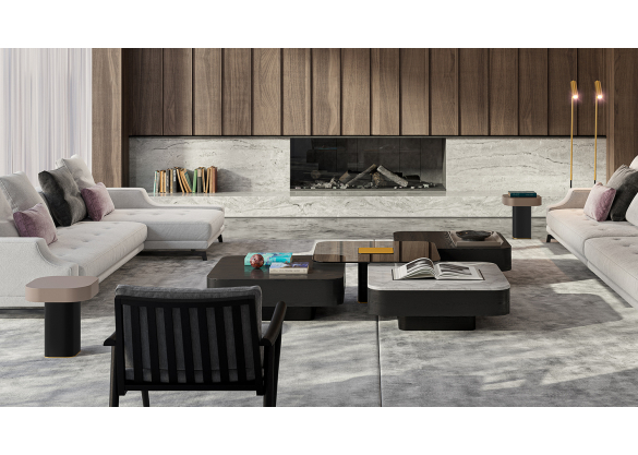Столики 9150 Quadri Tondo от Vibieffe
