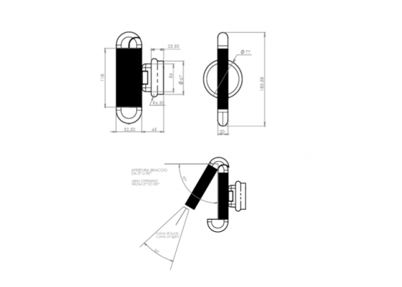 Настенный светильник Picchio wall от Contardi 