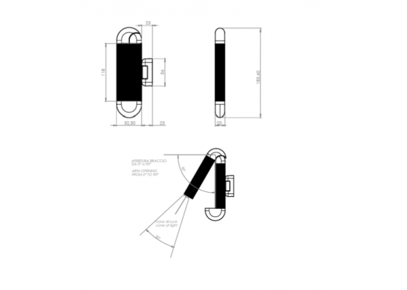 Настенный светильник Picchio wall от Contardi 